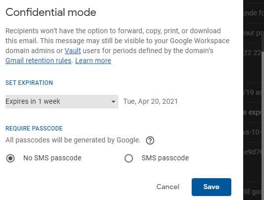 Gmail Confidential Mode.JPG